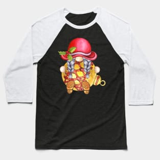 Lovely Christmas Gnome Girl Baseball T-Shirt